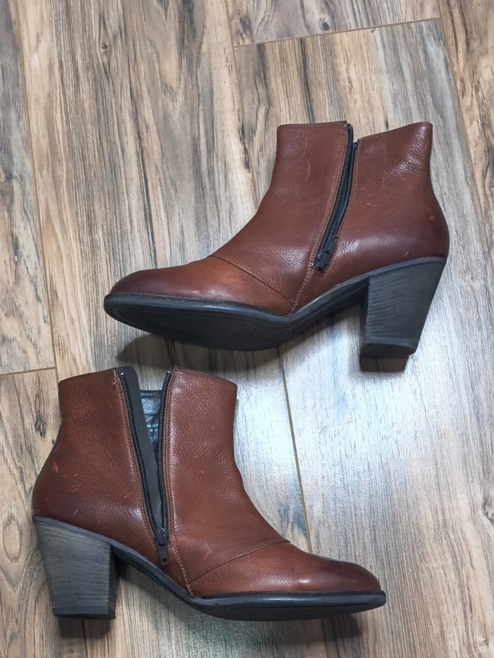 Paul Green Natick Saddle Leather Heeled Booties